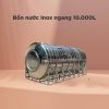 Bồn nước Inox 10000L Việt Anh ngang (Φ2200)