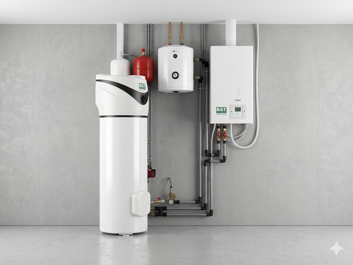 Công trình thi công lắp đặt máy bơm nhiệt Ariston Nuos Primo 240 HC cho biệt thự tại quận Long Biên - ENVIHEAT