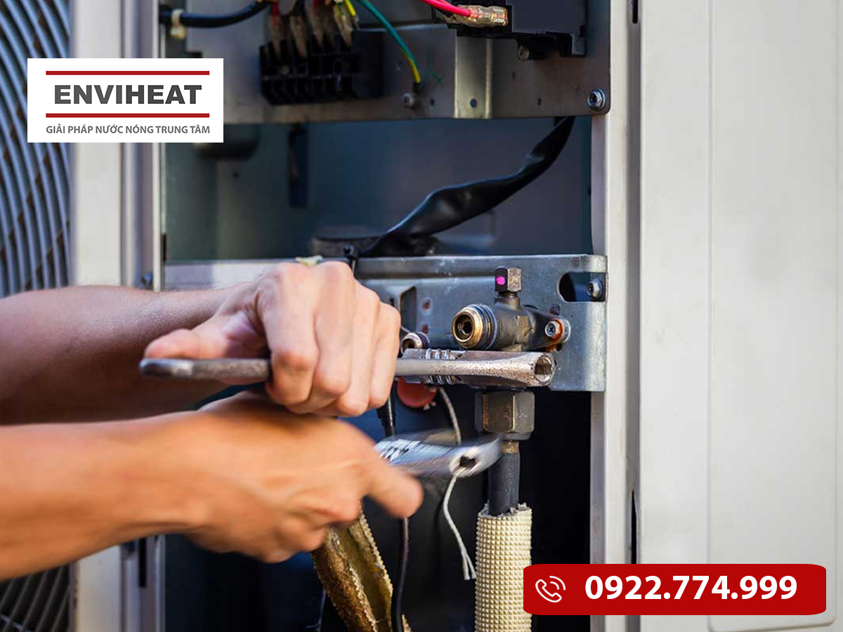 Máy heat pump bơm nhiệt mất gas, báo lỗi ER06 hoặc ER12 – Khắc phục thế nào?