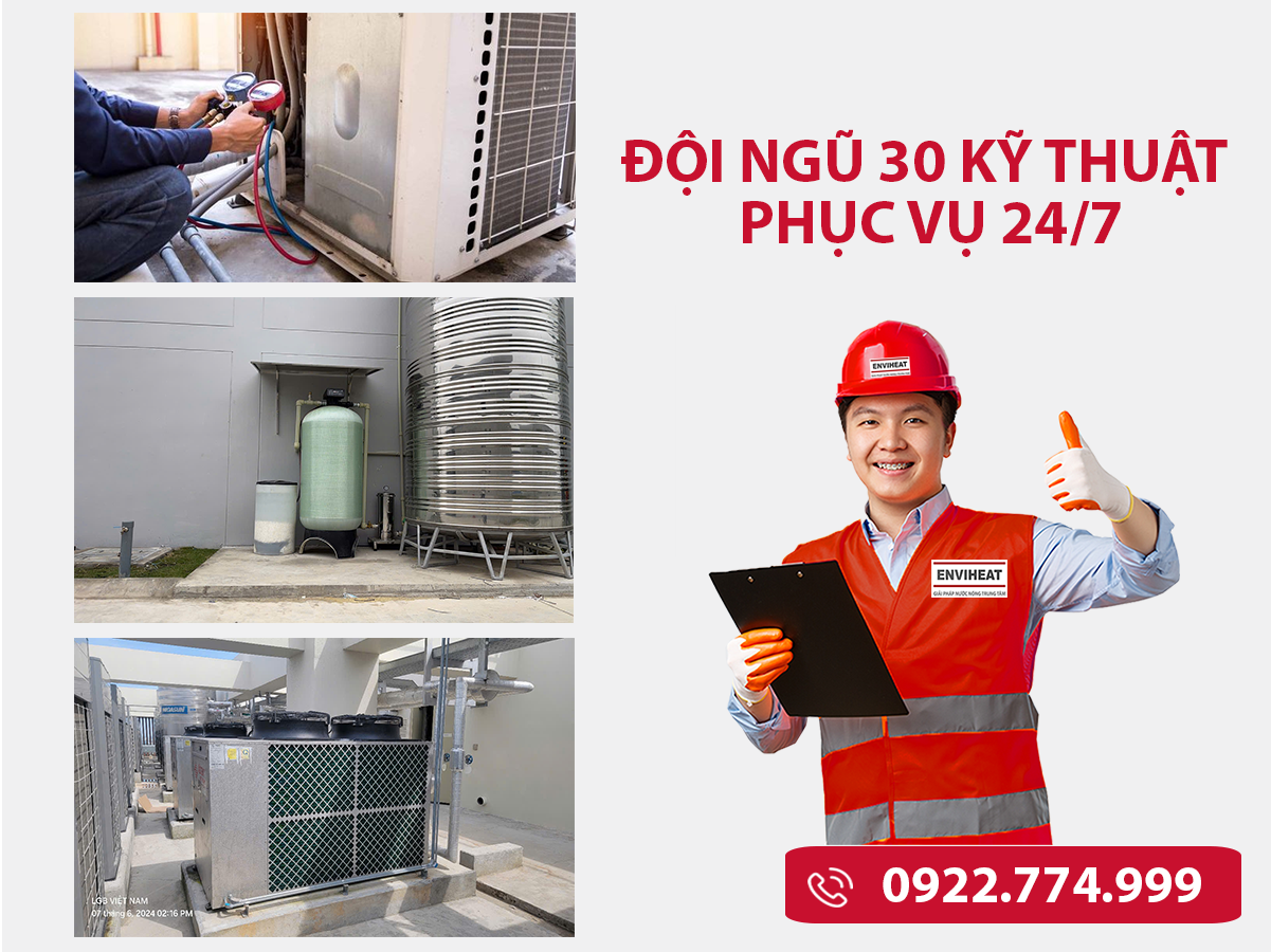 Nước nóng có màu vàng bất thường là do đâu (trong hệ thống heat pump bơm nhiệt)?