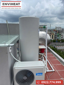 Cảm biến nhiệt độ trong heat pump Midea có chức năng gì?