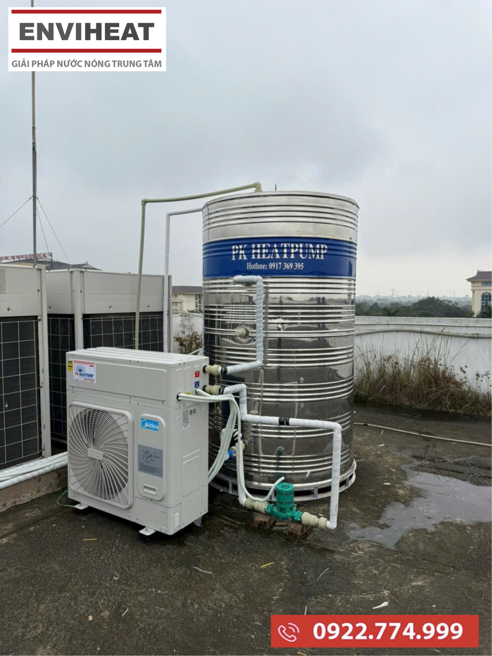 Heat pump Midea chạy ổn định ở thời tiết có nhiệt độ thấp không?