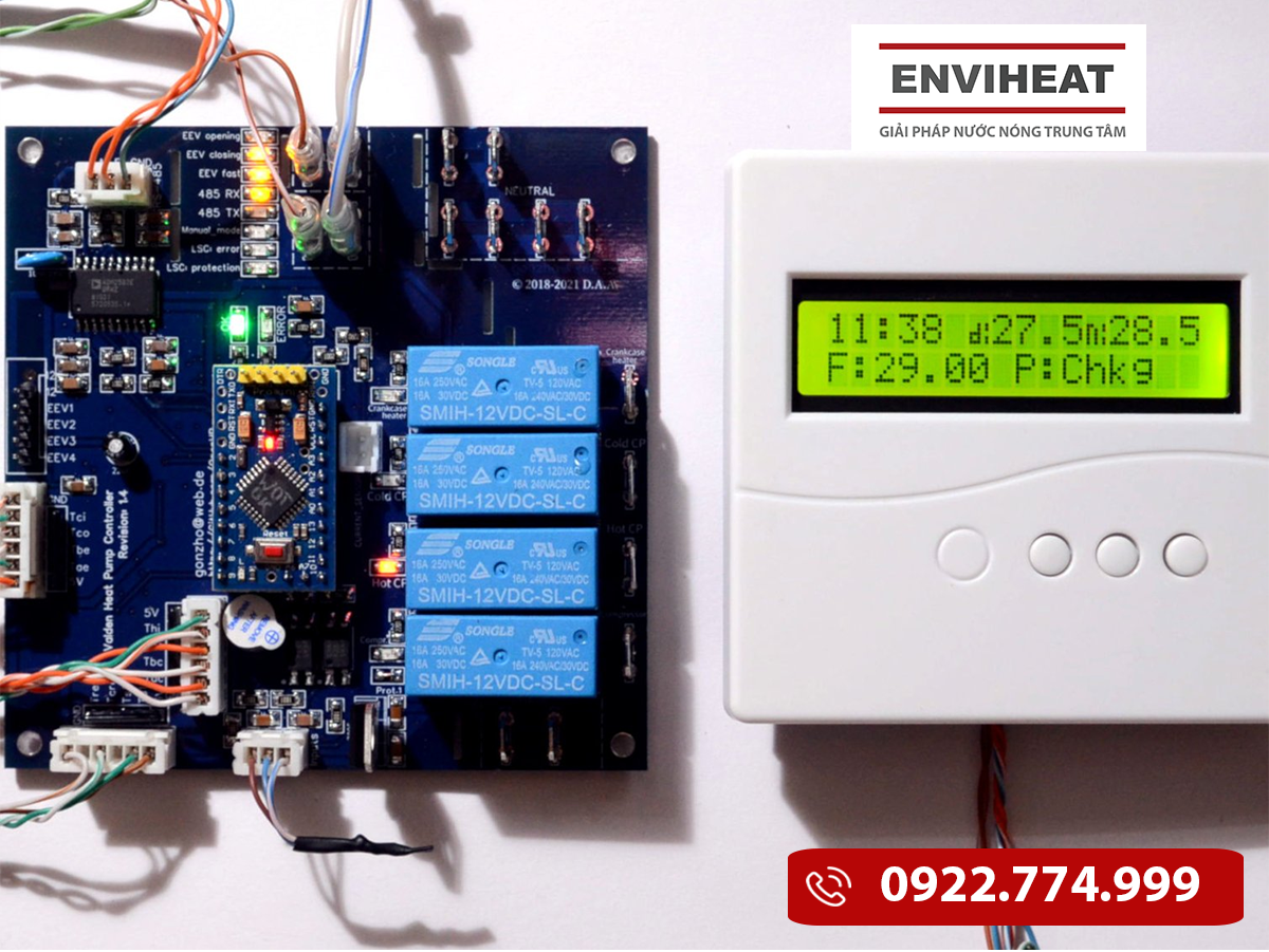 Mô tả cấu tạo chi tiết của máy heat pump Midea từ A-Z