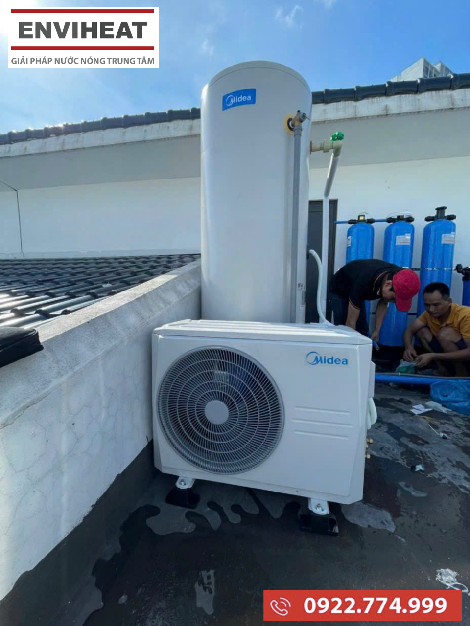 So sánh chi phí heat pump Midea với bình nóng lạnh