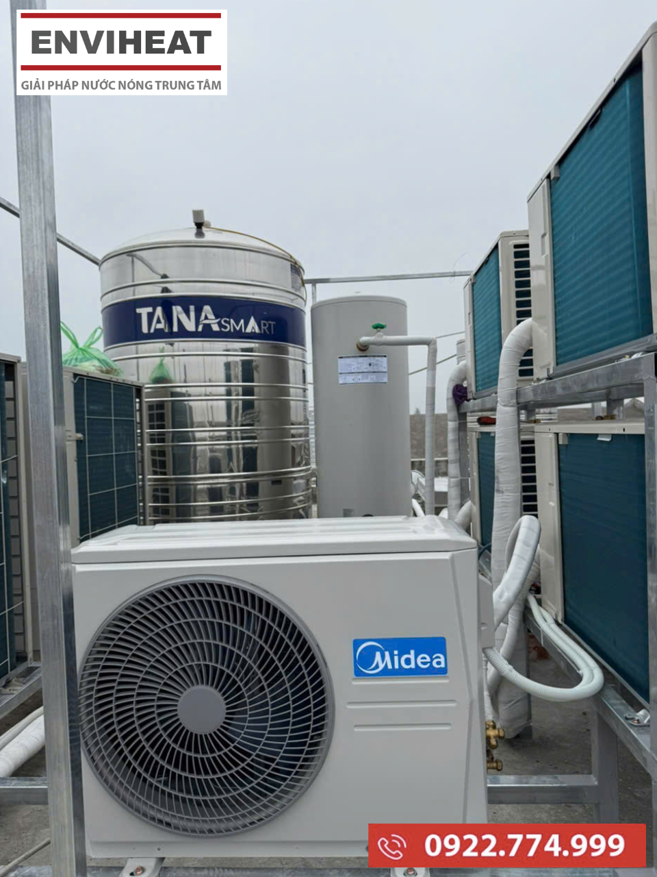 Heat pump Midea tiết kiệm chi phí vận hành